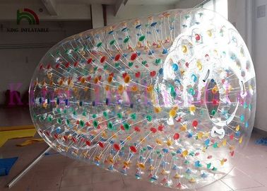 Ζωηρόχρωμο διαφανές χτύπημα PVC - επάνω κυλώντας σφαίρες νερού παιχνιδιών διογκώσιμες