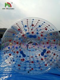 Ζωηρόχρωμο διαφανές χτύπημα PVC - επάνω κυλώντας σφαίρες νερού παιχνιδιών διογκώσιμες