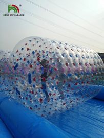 Ζωηρόχρωμο διαφανές χτύπημα PVC - επάνω κυλώντας σφαίρες νερού παιχνιδιών διογκώσιμες