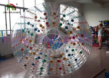 Ζωηρόχρωμο διαφανές χτύπημα PVC - επάνω κυλώντας σφαίρες νερού παιχνιδιών διογκώσιμες