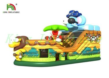Ζωική βάρκα Bouncy πειρατών διογκώσιμη με την ψηφιακή μορφή βαρκών εκτύπωσης φωτογραφικών διαφανειών