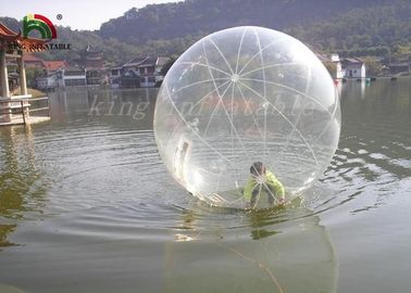 Σαφές διαφανές PVC 2m διογκώσιμη Aqua σφαίρα Dia/σφαίρα νερού με το φερμουάρ YKK