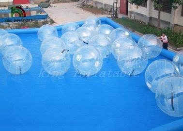 Σαφές διαφανές PVC 2m διογκώσιμη Aqua σφαίρα Dia/σφαίρα νερού με το φερμουάρ YKK