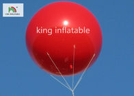 κόκκινα διογκώσιμα προϊόντα διαφήμισης PVC διαμέτρων 3m/γιγαντιαία μπαλόνια διαφήμισης