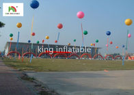 κόκκινα διογκώσιμα προϊόντα διαφήμισης PVC διαμέτρων 3m/γιγαντιαία μπαλόνια διαφήμισης
