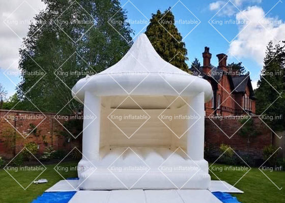 Υπαίθριο λευκό 4x3.5m ιπποδρόμιο διογκώσιμο Bouncy Castle για τη γαμήλια χρήση