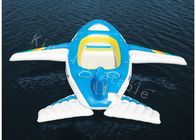 Μπλε 0.9mm PVC επιπλέον αεροπλάνο παιχνιδιών νερού μουσαμάδων μεγάλο διογκώσιμο