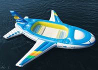 Μπλε 0.9mm PVC επιπλέον αεροπλάνο παιχνιδιών νερού μουσαμάδων μεγάλο διογκώσιμο