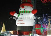 κινούμενα σχέδια χιονανθρώπων Χριστουγέννων 5mH Inflatables για την υπαίθρια διακόσμηση Χριστουγέννων
