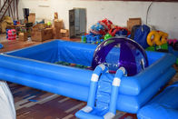 Διογκώσιμη πισίνα συνήθειας κόμματος παιδιών με τη σκάλα και το πλήρες κατώτατο σημείο εκτύπωσης χρώματος