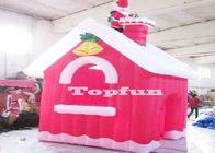 Μίνι διογκώσιμα κόκκινα σπίτια Χαρούμενα Χριστούγεννας για τη διακόσμηση Χριστουγέννων Άγιου Βασίλη