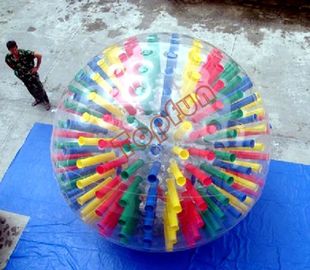Shinning η ζωηρόχρωμη PVC σφαίρα Zorb σώματος διογκώσιμη που προσαρμόζεται με D-rings για παρουσιάζει