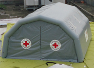 Γκρίζο ιατρικό υπαίθριο προσωρινό καταφύγιο σκηνών έκτακτης ανάγκης PVC διογκώσιμο
